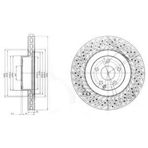 Диск тормозной 1 шт в упаковке Delphi BG9057