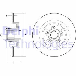 Диск гальмівний Delphi BG9133RS (фото 1)