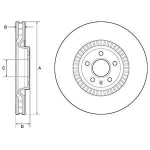 TARCZA HAMULCOWA PRZOD Delphi BG9171C