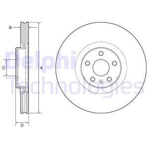 TARCZA HAMULCOWA PRZOD Delphi BG9231C