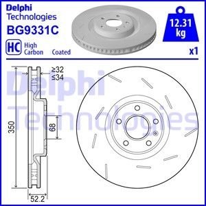 TARCZA HAMULCOWA PRZOD LEWA Delphi BG9331C