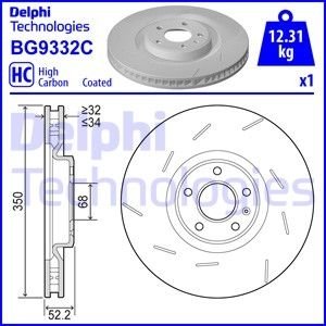 TARCZA HAMULCOWA PRZOD PRAWA Delphi BG9332C