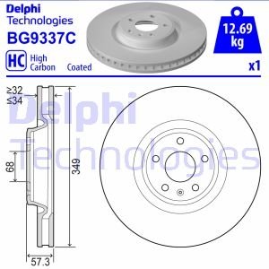 TARCZA HAMULCOWA PRZOD Delphi BG9337C