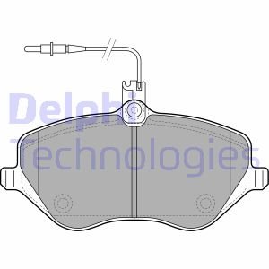 ГАЛЬМІВНІ колодки дискові CITROEN/PEUGEOT C5/C6/607/407 "F "04>> Delphi LP1891