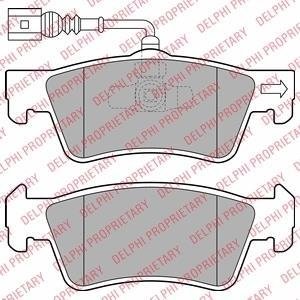 Гальмівні колодки дискові VW Touareg/Transporter/Multivan "R "03>> Delphi LP2086 (фото 1)