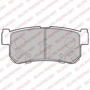 A_Гальмівні колодки дискові SSANG YONG Actyon/Kyron/Rexton "R "02>> Delphi LP2127