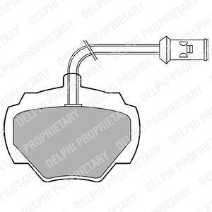 _колодки дисковые задні land rover discovery 89-98ranger 85-94 Delphi LP475