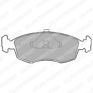 Комплект тормозных колодок Delphi LP587