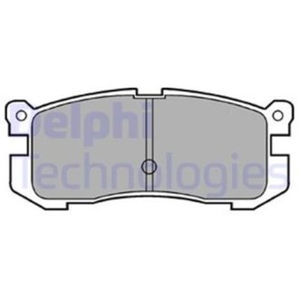 Комплект тормозных колодок дисковый тормоз Delphi LP624