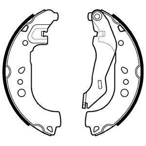 Гальмівні колодки, барабанные Delphi LS2107