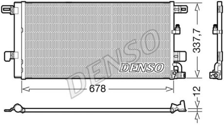 Радиатор кондиціонера AUDI A4 DENSO DCN02001