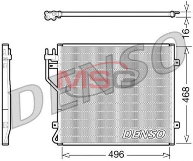 Радиатор кондиціонера DENSO DCN06010