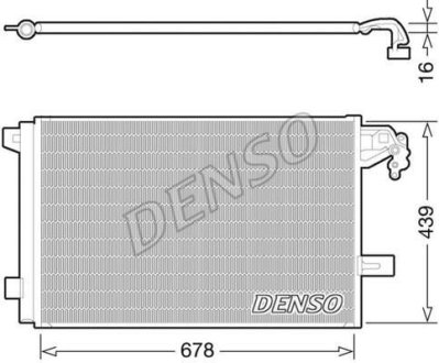 Радиатор кондиціонера (Конденсатор) DENSO DCN32063 (фото 1)