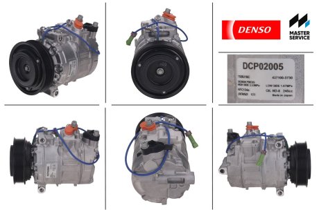 Компрессор кондиціонера новый VW Passat B5 96-05; AUDI A4 (8D2, B5) 95-00; SKODA SUPERB I (3U4) 01-08 DENSO DCP02005 (фото 1)