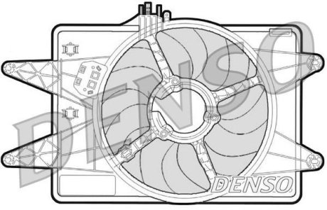 Вентилятор радіатора DENSO DER09024