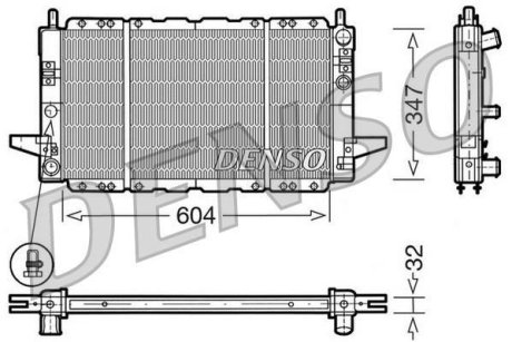 Радиатор охолоджування DENSO DRM10086 (фото 1)