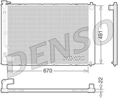 Радиатор охолоджування DENSO DRM51011