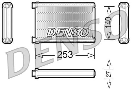 Радиатор системи опалення салона DENSO DRR05005