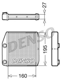 Радiатор пiчки FIAT/OPEL DENSO DRR09075