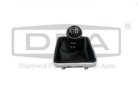 Чехол кулисы (чорний) с ручкой переключения (черн 6ступ) VW Passat (10-14) DPA 77111635402 (фото 1)