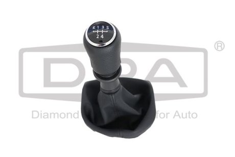 Ручка КПП с пыльником чорний 5 ступ без рамки VW T6 (16-19) DPA 77111642602 (фото 1)