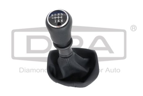 Чехол кулисы (чорний) с ручкой переключения (черн 6ступ) без рамки VW T6 (15-) DPA 77111642702