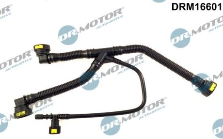 Шланг вентиляції пластиковый з фітингами DR.MOTOR DRM16601