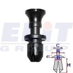 Зажими для бамперів та решiток ELIT B26073