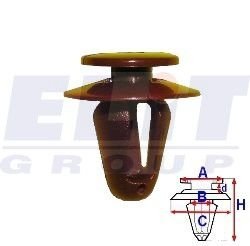Зажим бампера ELIT C60138