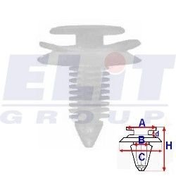 Зажим бампера ELIT R 11008