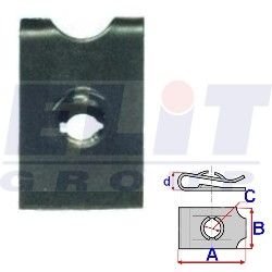 Зажим бампера ELIT R 16037