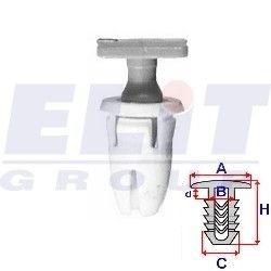 Зажим бампера ELIT R A81246