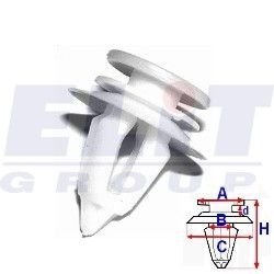Зажим бампера ELIT R B23171