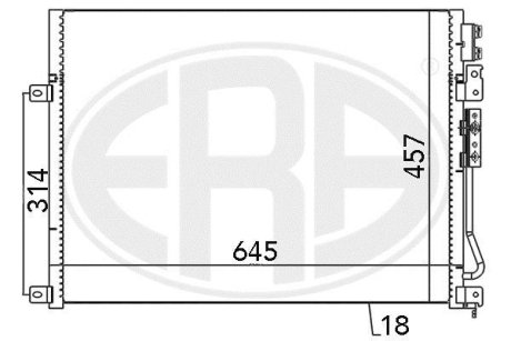 Радiатор ERA 667028