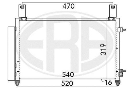 Радіатор ERA 667032