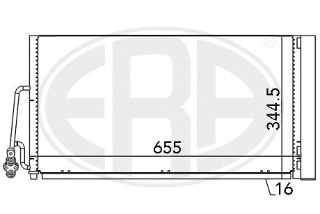 Радіатор ERA 667090