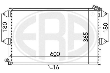 Радiатор ERA 667126