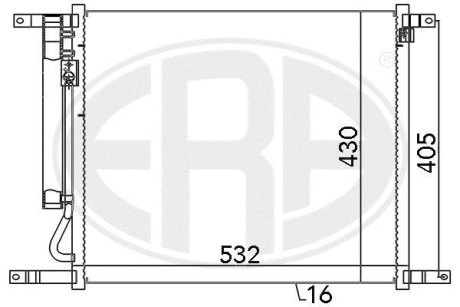 Радiатор ERA 667128