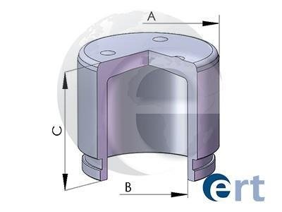 Поршень суппорта nissan murano (z50z51), qashqaiqashqai+2 1.5-3.5 (03-) d=43mm (akebono) 151174-c ERT 151174C (фото 1)