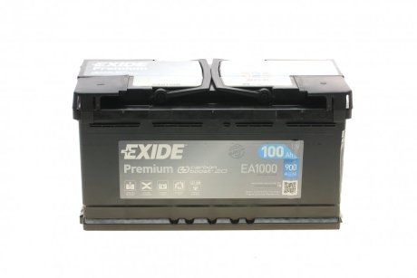 Автомобільний акумулятор 100Ah 900A EXIDE EA1000
