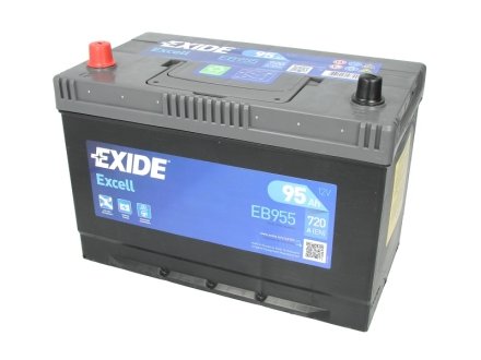 Батарея акумуляторна Excell 12В 95Аг 720А(АЗІЯ) L+ EXIDE EB955