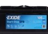 Аккумулятор 105Ah/950A (392x175x190/+R/B13) (Start-Stop EFB) EXIDE EL1050 (фото 2)