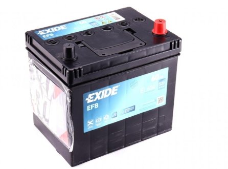 Аккумулятор 60Ah-12v START-STOP EFB (230х173х222),R,EN520 Азия EXIDE EL604 (фото 1)