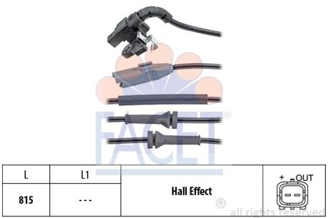 Датчик швидкості FACET 210150