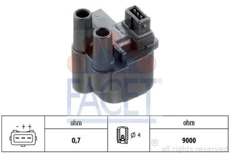 Котушка запалювання FACET 9.6276