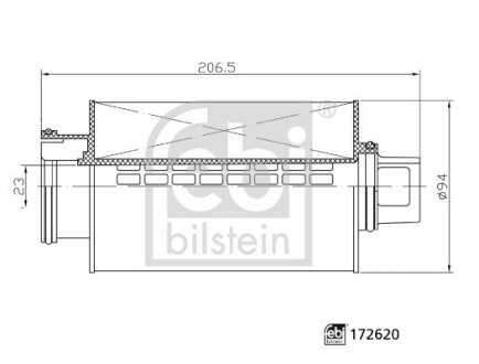 Фильтр для вентиляции картера FEBI BILSTEIN 172620