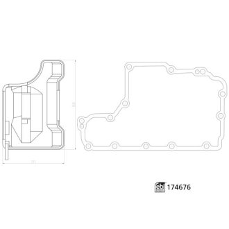 Фільтр АКПП (к-т) OPEL Astra F/G/H/Corsa/Vectra B "91-14 FEBI BILSTEIN 174676