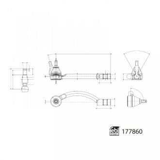 К-т наконечника рульової тяги FEBI BILSTEIN 177860