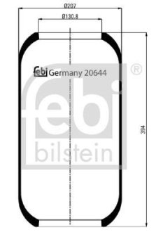 Пневмоподушка підвіски FEBI BILSTEIN 20644