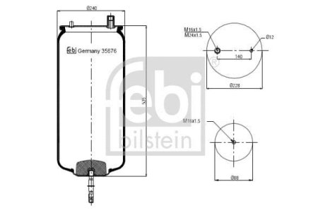 Подушка амортизуюча FEBI BILSTEIN 35676